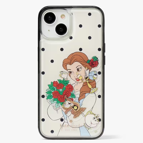 ♠️Kate Spade New York X Disney Beauty And The Beast iPhone 14s Phone Case NIB - Picture 4 of 5